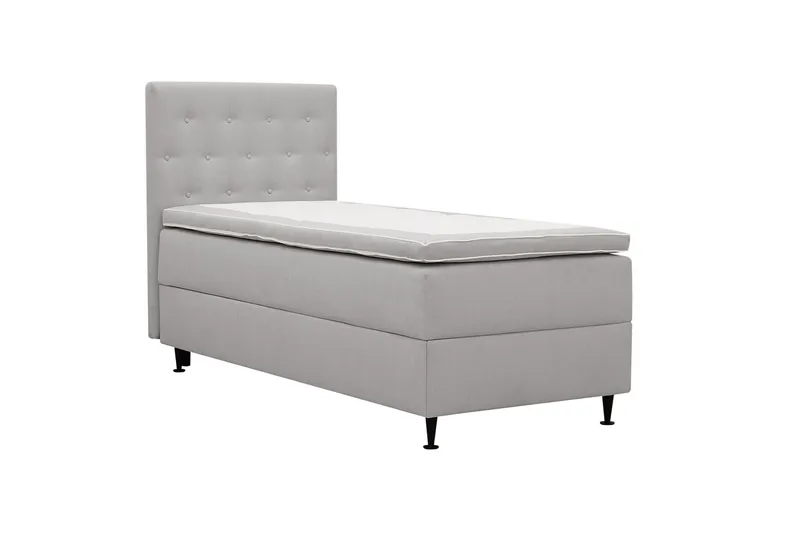 Hilton Plus Komplett Sängpaket med Förvaring 90x200 cm - Grå - Products - Möbler - Säng - Säng med förvaring