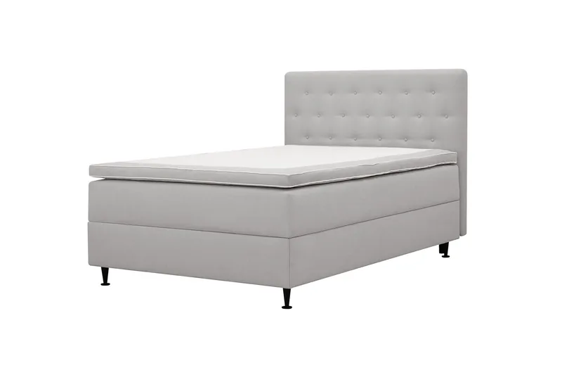 Hilton Plus Komplett Sängpaket med Förvaring 140x200 cm - Grå - Products - Möbler - Säng - Säng med förvaring