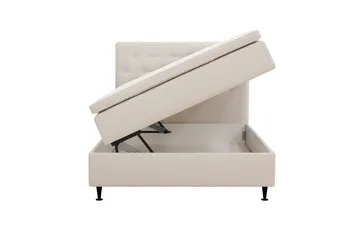 Hilton Plus Komplett Sängpaket med Förvaring 140x200 cm - Ljusbeige - Products - Möbler - Säng - Säng med förvaring