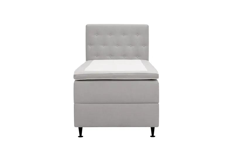 Hilton Plus Komplett Sängpaket med Förvaring 90x200 cm - Grå - Products - Möbler - Säng - Säng med förvaring