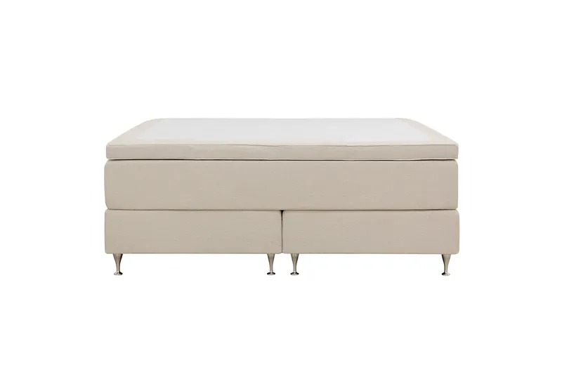Hilton Premium Kontinentalsäng 180x200 cm, Ljusbeige Bouclé