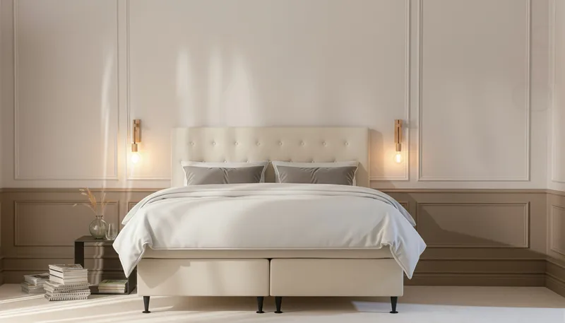 Hilton Plus Komplett Sängpaket 160x200 cm - Ljusbeige - Products - Möbler - Säng - Komplett sängpaket