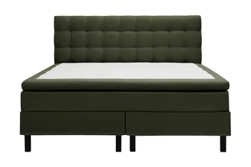 HVILA Classic Komplett Sängpaket 180x200 cm Kontinentalsäng med rutad sänggavel, Grön