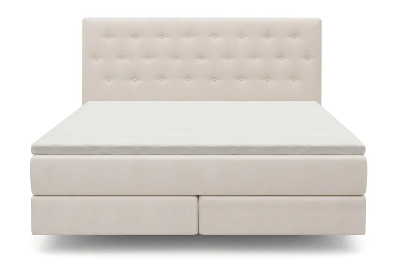 HVILA Premium Sängpaket Kontinentalsäng 180x200 cm med svävande effekt inkl. Bäddmadrass i Memoryskum med Tvättbar klädsel, Memoryskum