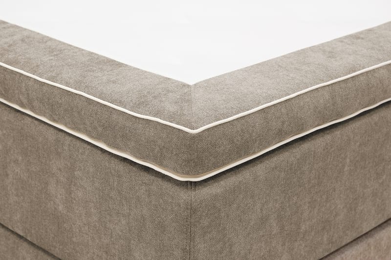 HVILA Premium Komplett Sängpaket 180x200 cm Kontinentalsäng med Sänggavel - Ljusbrun Tyg - Products - Möbler - Säng - Kontinentalsäng