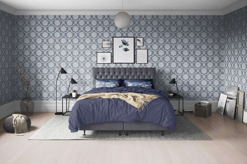 Joluma Kontinentalsäng Fast 120x200 cm - (+Fler val) 120x200 cm Mörkgrå - Products - Möbler - Säng - Kontinentalsäng