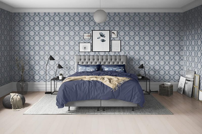Joluma Sängpaket Fast 180x200 cm - (+Fler val) 180x200 cm Grå - Products - Möbler - Säng - Kontinentalsäng