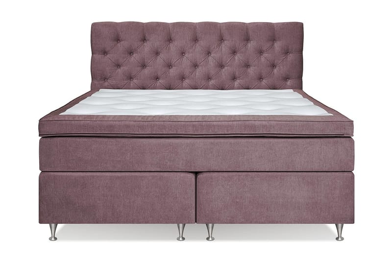 Joluma Sängpaket Fast 180x200 cm - (+Fler val) 180x200 cm Mörkrosa - Products - Möbler - Säng - Kontinentalsäng