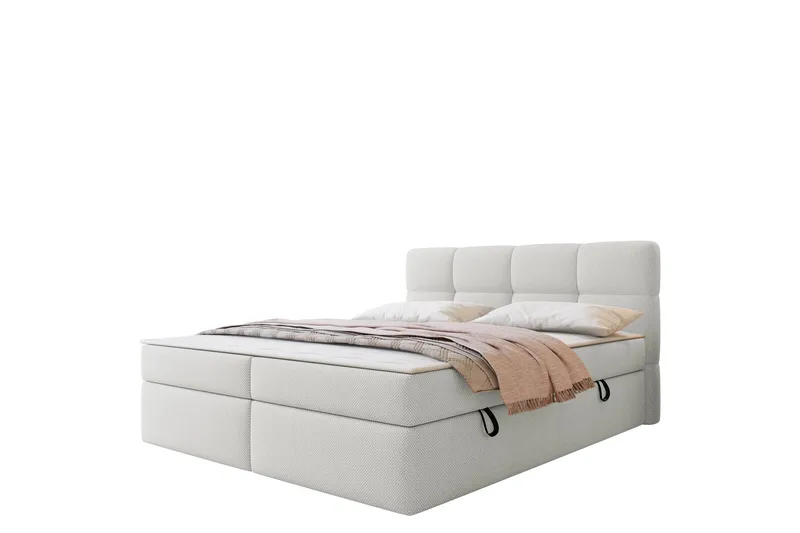 Leckersbo Komplett Sängpaket Kontinentalsäng med förvaring 140x200 cm - Vit - Products - Möbler - Säng - Komplett sängpaket