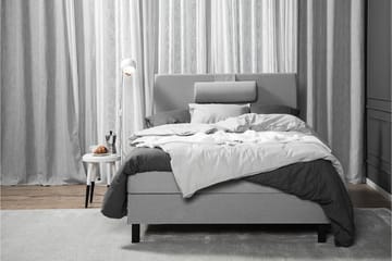 Lucky Komplett Sängpaket 120x200 Latex Slät Sänggavel  Na - Nackkudde Stor Mellangrå - Products - Möbler - Säng - Enkelsäng