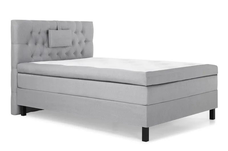 Lucky Komplett Sängpaket 120x200 Memory Diamant Sänggavel - Nackkudde Liten Mellangrå - Products - Möbler - Säng - Enkelsäng