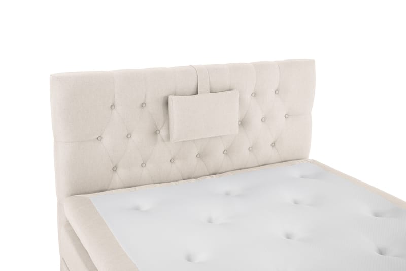 Lucky Komplett Sängpaket 120x200 Polyeter Diamant Sänggavel - Nackkudde Liten Beige - Products - Möbler - Säng - Enkelsäng