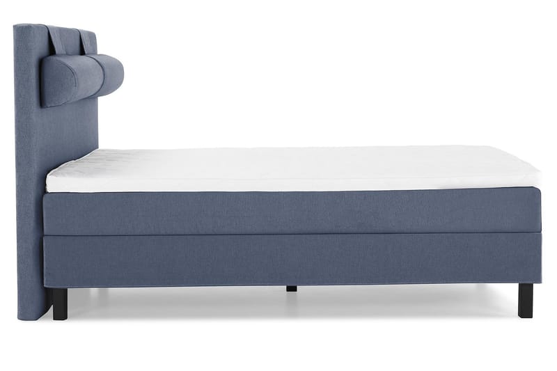 Lucky Komplett Sängpaket 140x200 Skum Slät - Nackkudde Stor Mörkblå - Products - Möbler - Säng - Kontinentalsäng