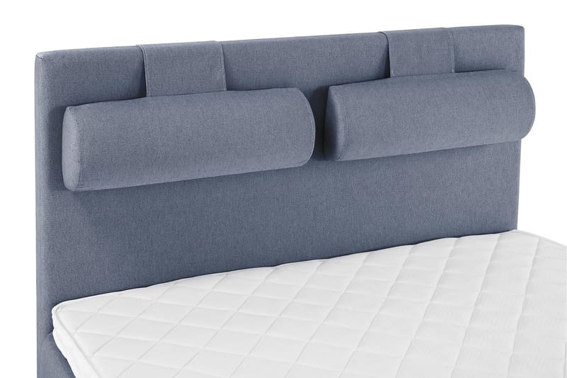 Lucky Komplett Sängpaket 140x200 Skum Slät - Nackkudde Stor Mörkblå - Products - Möbler - Säng - Kontinentalsäng