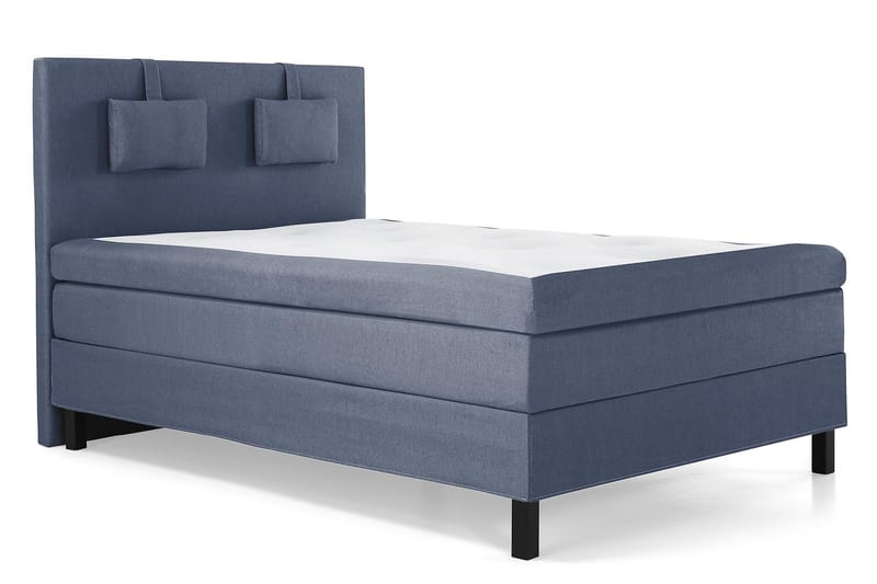 Lucky Komplett Sängpaket 140x200 Polyeter Slät Sänggavel - Nackkudde Liten Mörkblå - Products - Möbler - Säng - Kontinentalsäng