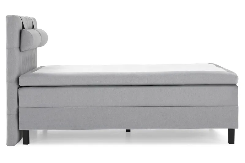 Lucky Komplett Sängpaket 140x200 Polyeter Diamant Sänggavel - Nackkudde Stor Mellangrå - Products - Möbler - Säng - Kontinentalsäng