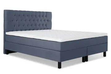Lucky Komplett Sängpaket 160x200 Skum Diamant Sänggavel - Mörkblå - Products - Möbler - Säng - Kontinentalsäng