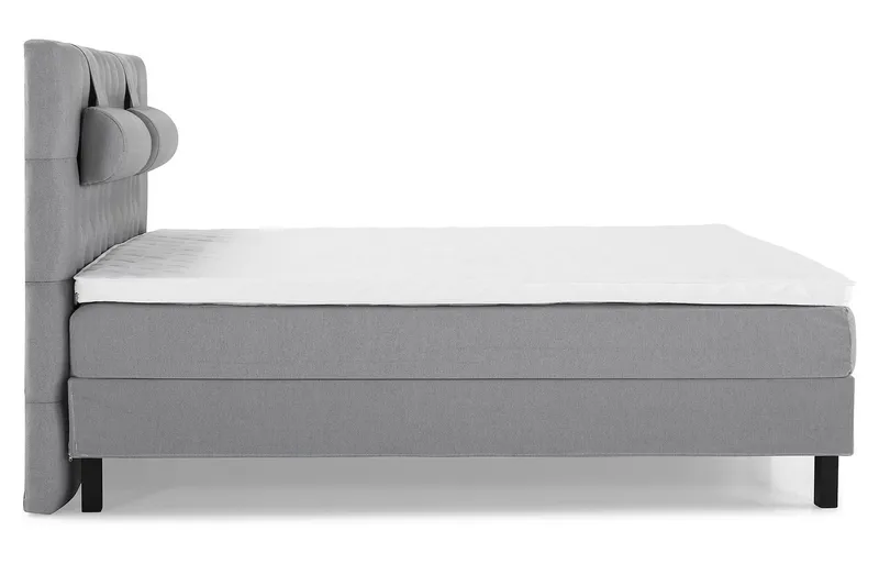 Lucky Komplett Sängpaket 160x200 Skum Diamant Sänggavel - Nackkudde Stor Mellangrå - Products - Möbler - Säng - Kontinentalsäng