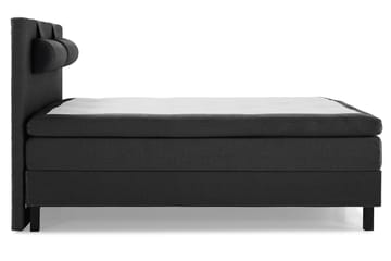 Lucky Komplett Sängpaket 160x200 Polyeter Slät - Nackkudde Stor Svart/Grå - Products - Möbler - Säng - Kontinentalsäng