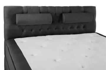 Lucky Komplett Sängpaket 160x200 Polyeter Diamant - Nackkudde Stor Svart/Grå - Products - Möbler - Säng - Kontinentalsäng