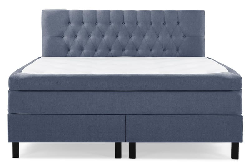 Lucky Komplett Sängpaket 180x200 Latex Diamant Sänggavel, Mörkblå