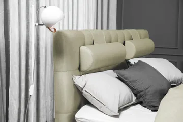 Lucky Komplett Sängpaket 180x200 Skum Diamant Sänggavel - Nackkudde Stor Grön - Products - Möbler - Säng - Kontinentalsäng