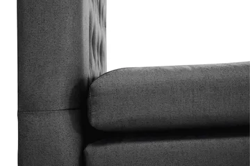 Lucky Komplett Sängpaket 180x200 Polyeter Diamant - Svart / Mörkgrå - Products - Möbler - Säng - Kontinentalsäng