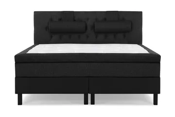 Utan sänggavel - Svart/Grå