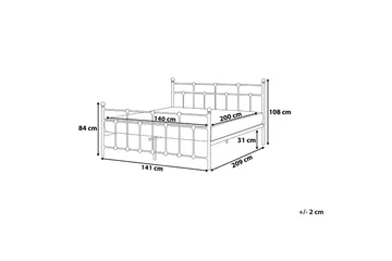 Mayford Sängram 140x200 cm - Svart - Products - Möbler - Säng - Sängram & sängstomme