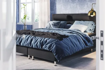 Meja Sängpaket 160x200 - Svart - Products - Möbler - Säng - Kontinentalsäng