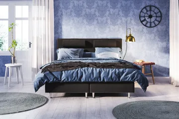 Meja Sängpaket 160x200 - Svart - Products - Möbler - Säng - Kontinentalsäng