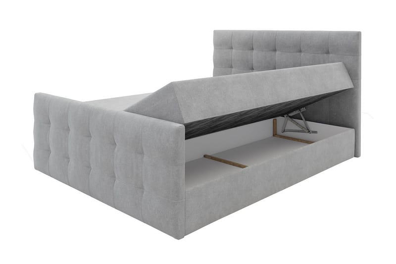 Milano Kontinentalsäng 160x200 cm med Sänggavel - Beige - Products - Möbler - Säng - Säng med förvaring