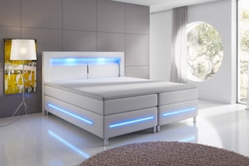Modena Lyx Komplett Sängpaket LED-belysning 180x200 cm