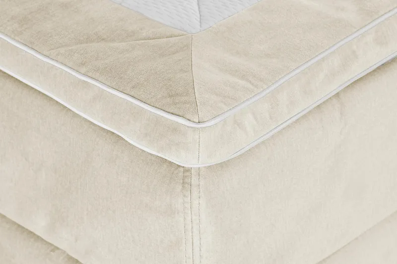 Princess Kontinentalsäng 120x200cm - Beige/Sammet - Products - Möbler - Säng - Kontinentalsäng