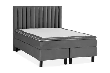 Princess Kontinentalsäng 120x200cm - Mörkgrå/Sammet - Products - Möbler - Säng - Enkelsäng