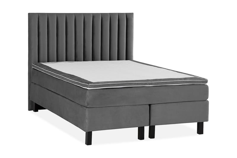 Princess Kontinentalsäng 120x200cm - Mörkgrå/Sammet - Products - Möbler - Säng - Enkelsäng