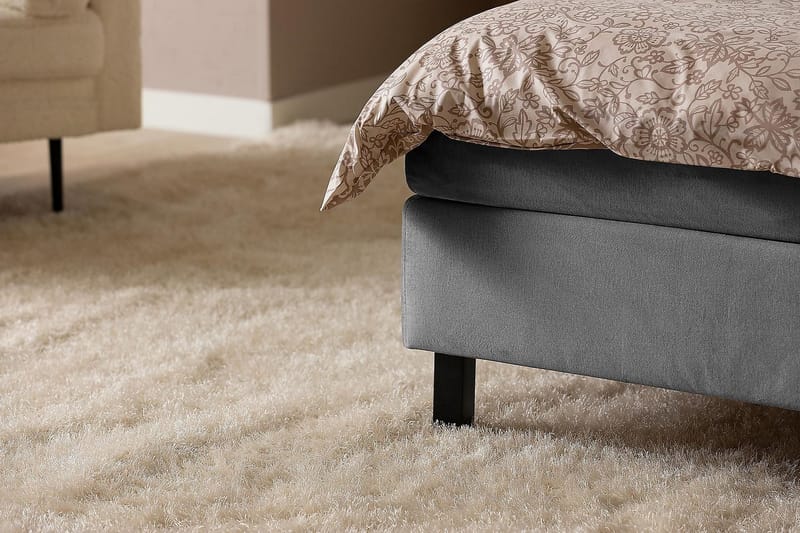 Princess Kontinentalsäng 140x200cm - Mörkgrå/Sammet - Products - Möbler - Säng - Kontinentalsäng