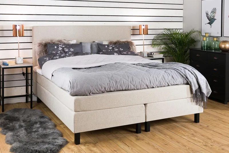 Princess Kontinentalsäng 160x200cm - Beige - Products - Möbler - Säng - Kontinentalsäng