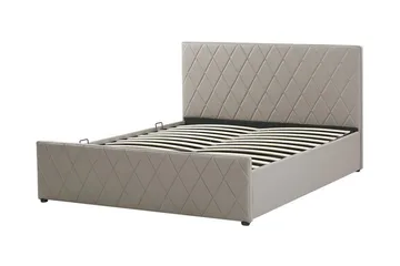 Rochefort Förvaringssäng 140x200 cm - Konstläder/Grå - Products - Möbler - Säng - Säng med förvaring