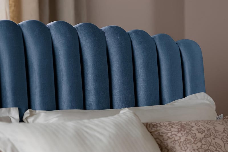 Davia Sänggavel 140 cm - Mörkblå/Sammet - Products - Möbler - Säng - Sängtillbehör & sänggavel - Sänggavel