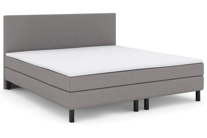 Select No 1 Komplett Sängpaket 210x210 - Ljusgrå/Svart - Products - Möbler - Säng - Kontinentalsäng