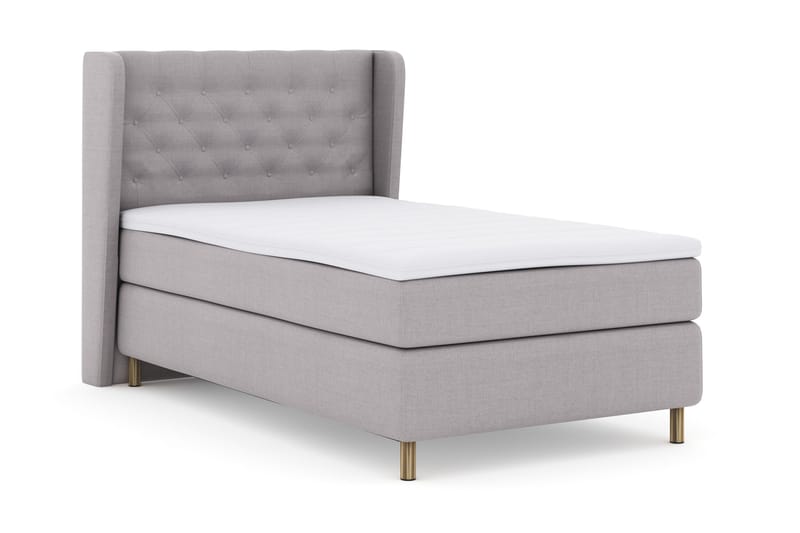 Select No 3 Komplett Sängpaket 120x200 Fast - Ljusgrå/Koppar - Products - Möbler - Säng - Enkelsäng