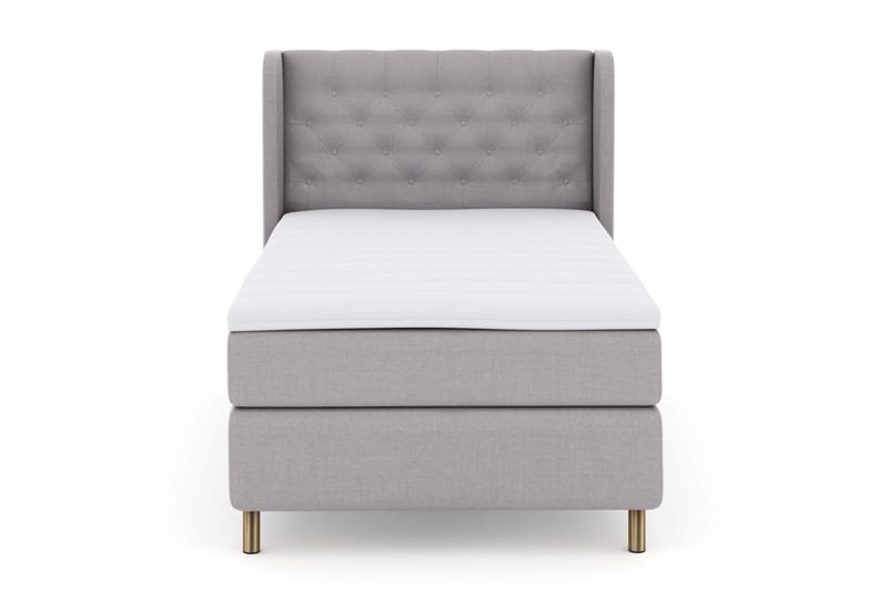 Select No 3 Komplett Sängpaket 120x200 Fast, Ljusgrå/Koppar