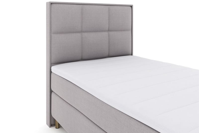 Select No 3 Komplett Sängpaket 120x200 Medium - Ljusgrå/Koppar - Products - Möbler - Säng - Enkelsäng
