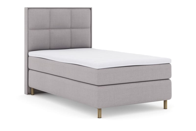 Select No 3 Komplett Sängpaket 120x200 Medium - Ljusgrå/Koppar - Products - Möbler - Säng - Enkelsäng