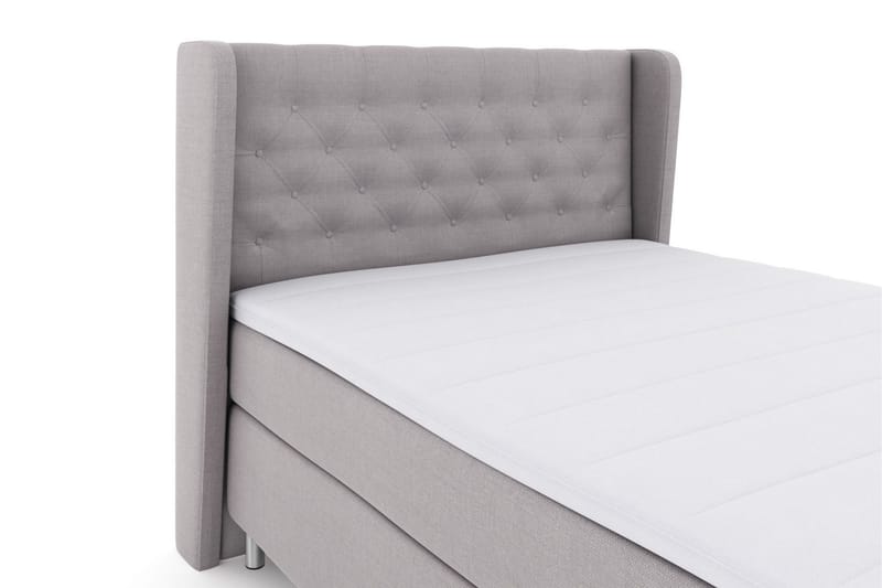 Select No 3 Komplett Sängpaket 140x200 Fast/Medium - Ljusgrå/Metall - Products - Möbler - Säng - Kontinentalsäng
