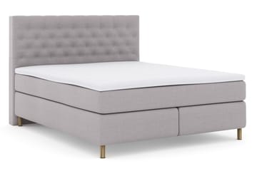 Select No 3 Komplett Sängpaket 180x200 Fast - Ljusgrå/Koppar - Products - Möbler - Säng - Kontinentalsäng