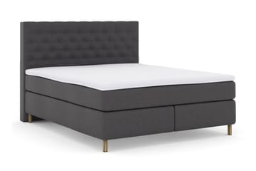 Select No 3 Komplett Sängpaket 180x200 Fast/Medium - Mörkgrå/Koppar - Products - Möbler - Säng - Kontinentalsäng