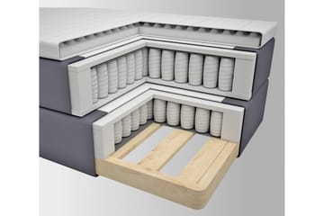 Select No 3 Komplett Sängpaket 210x210 Fast/Medium - Beige/Metall - Products - Möbler - Säng - Kontinentalsäng