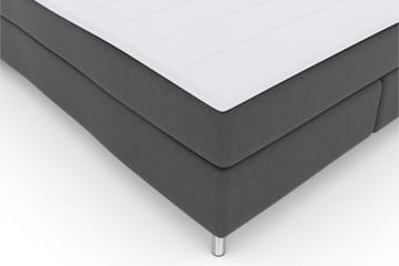 Select No 3 Komplett Sängpaket 210x210 Fast/Medium - Mörkgrå/Metall - Products - Möbler - Säng - Kontinentalsäng